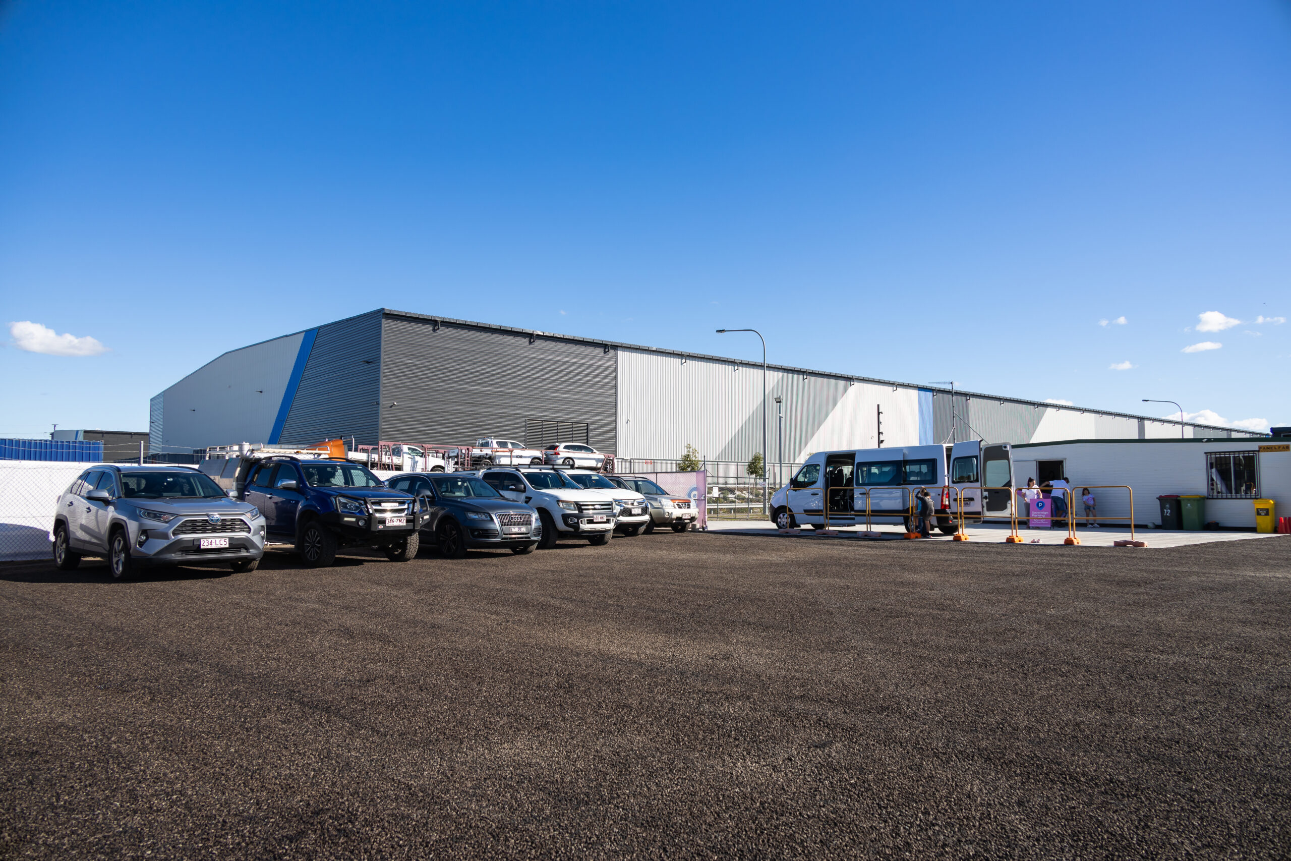 Car storage facility at Sovereign Parking in Pinkenba, Brisbane